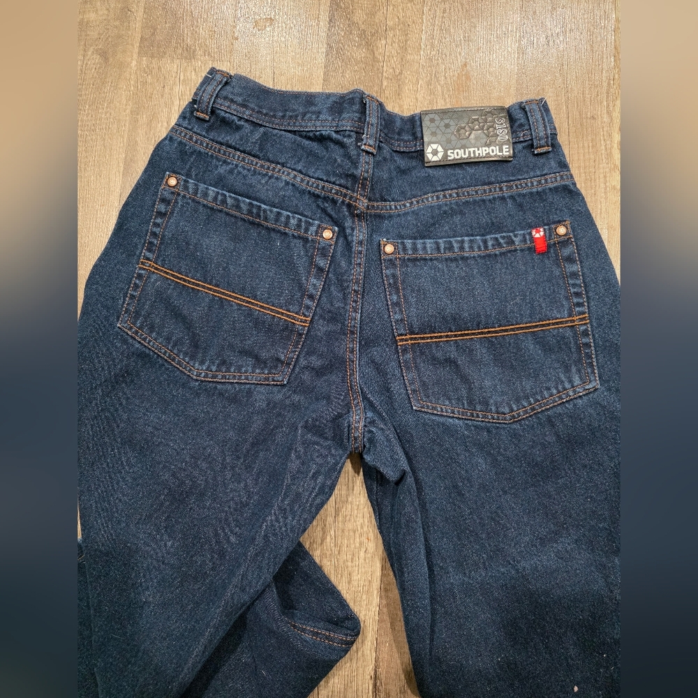 Vintage Y2K SOUTHPOLE BAGGY JEANS CLASSIC FIT 3180 Skater 2000s Hip Hop Street - Picture 12 of 13